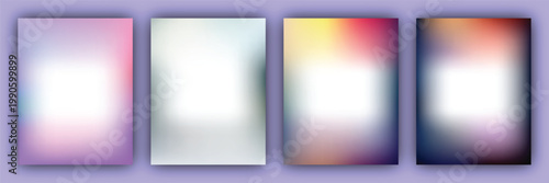 Abstract gradient rectangles a colorful digital art composition with smooth transitions and minimalist design