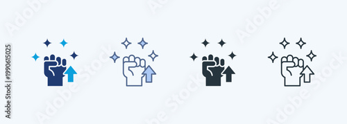 Courage Multiple Style Icon Collection