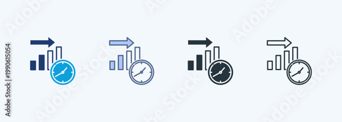 Progress Multiple Style Icon Collection