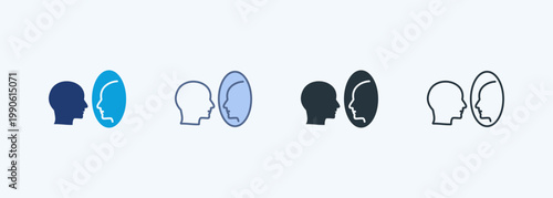 Self Reflection Multiple Style Icon Collection