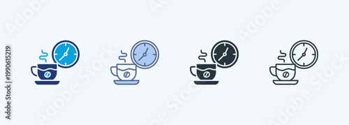 Coffee Time Multiple Style Icon Collection