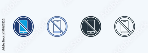 No Smartphone Time Multiple Style Icon Collection