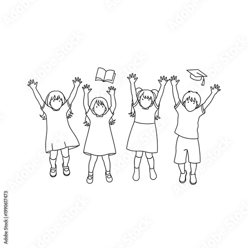 Children Celebrating Education and Learning.