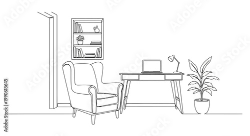 Cat Sitting on Desk with Laptop.