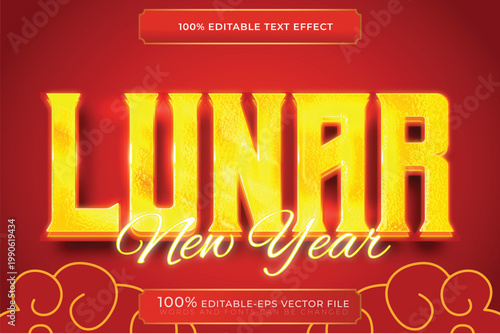 happy chinese lunar new year text design