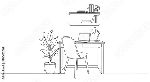 Woman sitting on chair at desk.