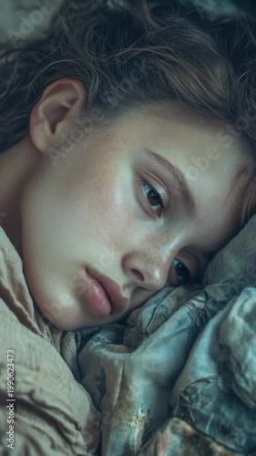 Sleeping young woman