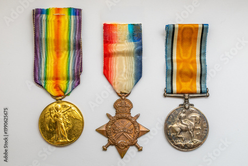 Canvas-taulu A set of World War One medals