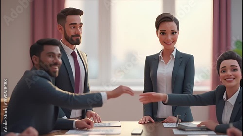 Close-up of businesspeople signing corporate partnership agreement