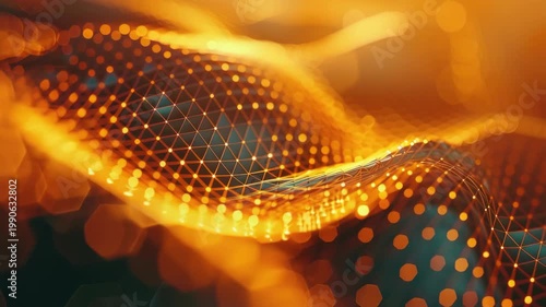 Glowing Digital Pattern