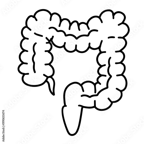 intestine icon illustration
