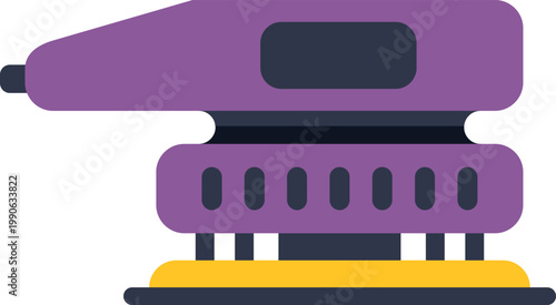Orbital sander vector illustration, representing a common power tool