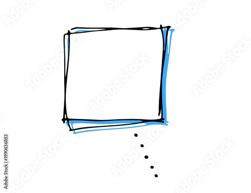 シンプルでかわいい手書きの吹き出し