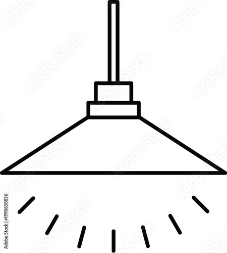 ペンダントライト_線画