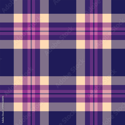 Dogtooth background pattern tartan, repetition seamless texture vector. Worn plaid textile fabric check in violet and pastel colors.