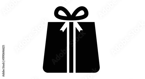 A simple gift icon illustration