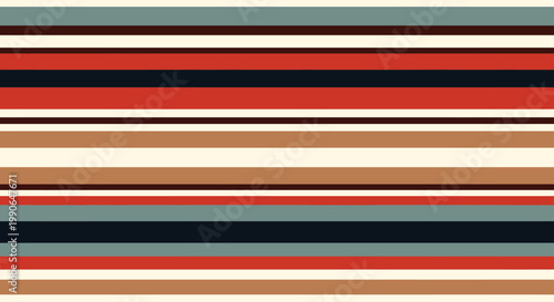 Valokuva Horizontal stripes in earthy and muted tones, with distinct color blocks