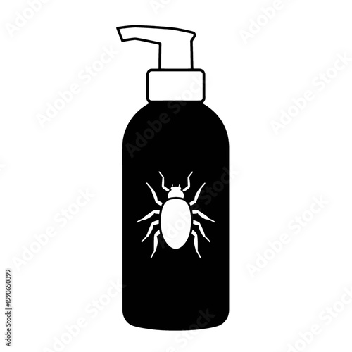 Spider Repellent Pump Bottle Flat Icon