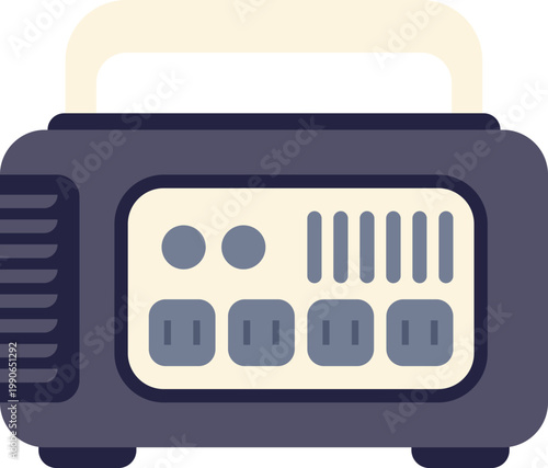 Compact portable generator with multiple outlets designed for reliable outdoor power supply