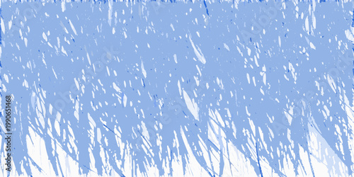 Abstract light blue background with chaotic brushstroke textures and patterns