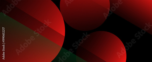 Red banner background abstract, colorful, red gradations, slash abstract, memphis, vector
