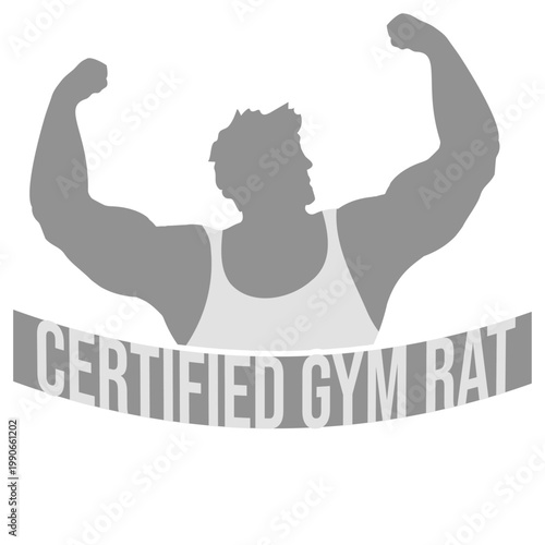 Certified Gym Rat – the badge of honor for every dedicated gym obsessive who lives for the grind. Funny, proud and relatable. A perfect gift for serious lifters and fitness lovers everywhere.