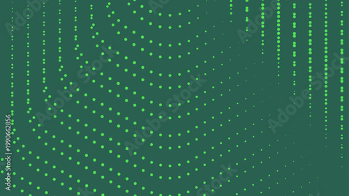 Abstract green technology wallpaper featuring futuristic digital lines and glowing light patterns on a seamless vector backdrop with subtle blue and black artistic elements