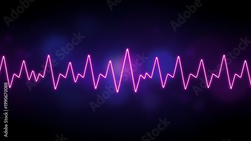 cardiac. An abstract visualization of a heartbeat rhythm with gradient lighting and an atmospheric glow. wellbeing guides, coaching materials, designed for coaching and self-improvement content.
