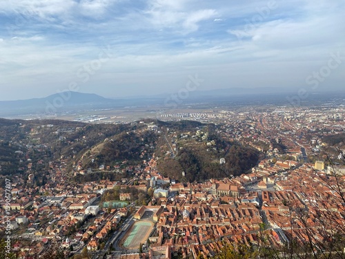 Tablou pe pânză city view of brasov romania