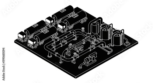 Black and White Circuit Board with Electronic Components.