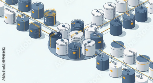 Close-up of Multiple Battery Cells Connected in Series.