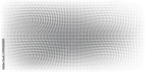 Gradien halftone. Gradien berbintik, menyemprotkan titik halus dan halfton latar belakang titik mulus pola geometrik pola horizontal vektor pola mulus eps 10