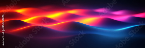 Flowing colored light waves