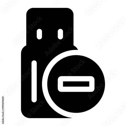 Solid icon prohibits the use of flash disks