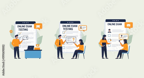 Online Exam Testing: Digital Assessment and Education Concept