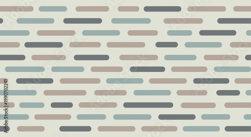 Repeating pattern of rounded horizontal bars in muted blues, grays, and browns