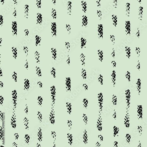 Grunge vertical dot stripe pattern with textured brush effect, modern seamless pattern for textile print for fabric
