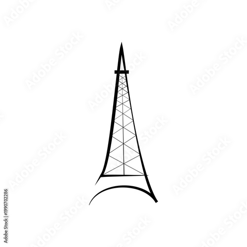 Eiffel Tover isolated