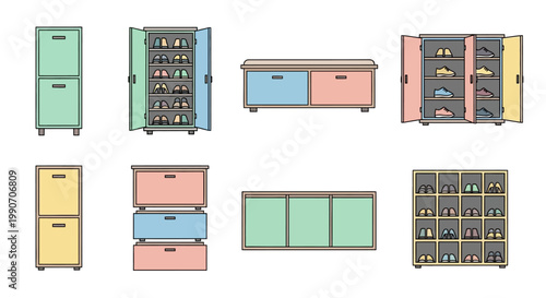 Colorful Refrigerator Appliance Drawers.