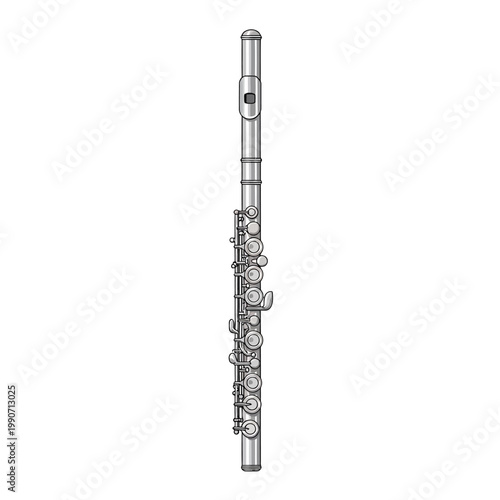 flute musical instrument drawing illustration