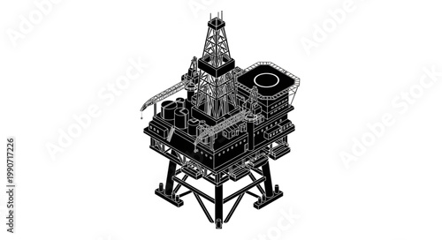 Detailed Illustration of a Traditional Temple Structure.