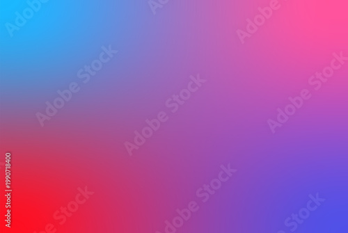 Abstract Vibrant Gradient Background with Smooth Blue Purple and Red Color Mesh
