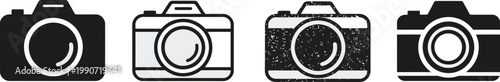 Camera icon set camera photo icon symbol, collection of photography and digital camera symbols for photo shooting media and visual content creation
