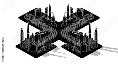 Futuristic Cityscape with Tall Skyscrapers and Modern Architecture.