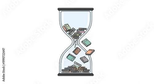 Time running out for money and financial loss concept