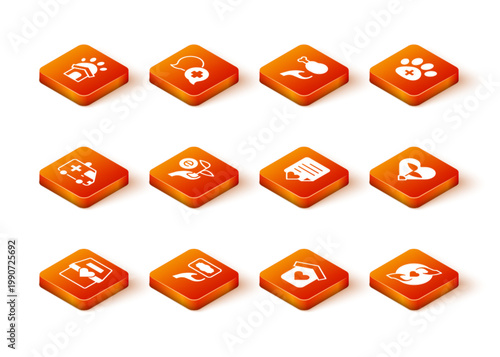 Set Donation and charity, Ambulance car, Leaf in hand, Shelter for homeless, Envelope with heart, Pleasant relationship and icon. Vector