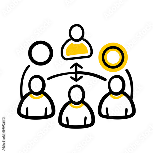 People connected with communication between social networks or human interaction.