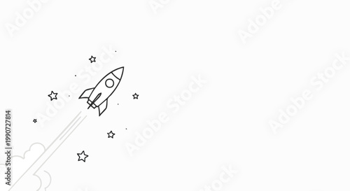 Celebrate every successful venture and ambitious new beginning with this inspiring rocket launch, symbolizing rapid progress, innovation, and future achievements