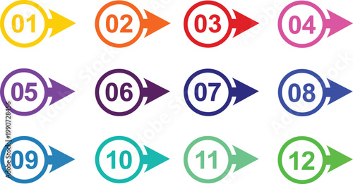 business infographic 11 parts or steps, there are icons, text, numbers. Can be used for presentation banners, workflow layouts, process diagrams, flow ..
