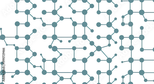 Interconnected nodes and lines forming a complex network pattern